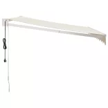 krémszínű automata behúzható napellenző 3 x 2,5 m