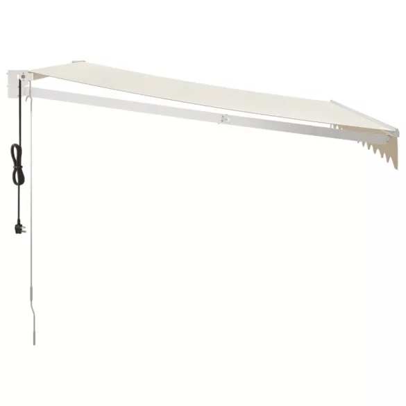 krémszínű automata behúzható napellenző 3 x 2,5 m