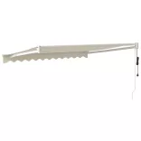 krémszínű automata behúzható napellenző 3 x 2,5 m