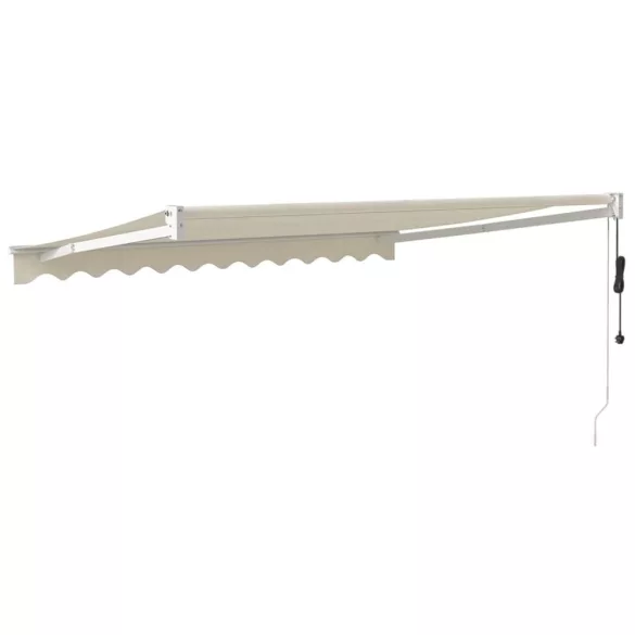 krémszínű automata behúzható napellenző 3 x 2,5 m