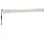 krémszínű automata behúzható napellenző 3 x 2,5 m