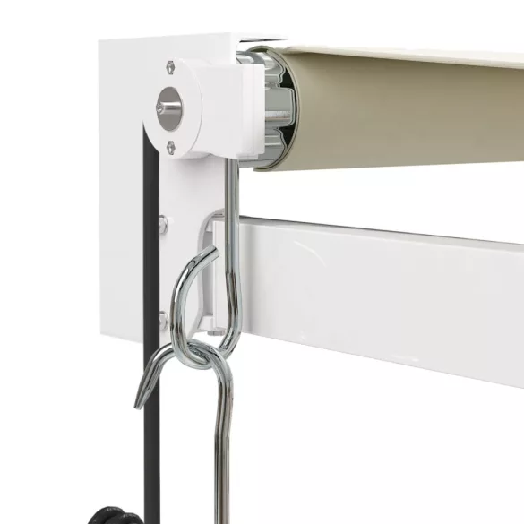 krémszínű automata behúzható napellenző 3,5 x 2,5 m