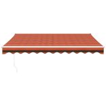 narancssárga-barna automata behúzható napellenző 3,5 x 2,5 m