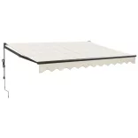 krémszínű automata behúzható napellenző 3 x 2,5 m