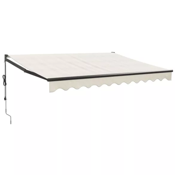 krémszínű automata behúzható napellenző 3 x 2,5 m