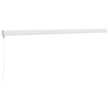 kék és fehér szövet és alumínium behúzható napellenző 5 x 3 m