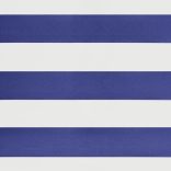 kék és fehér szövet és alumínium behúzható napellenző 5 x 3 m