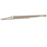 sárga-fehér szövet és alumínium behúzható napellenző 3 x 2,5 m