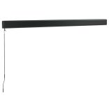 narancs-barna szövet és alumínium behúzható napellenző 3x2,5 m