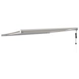 krémszínű szövet és alumínium behúzható napellenző 4 x 3 m