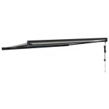 krémszínű szövet és alumínium behúzható napellenző 4 x 3 m