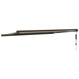 sárga-fehér szövet és alumínium behúzható napellenző 5 x 3 m