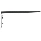 sárga-fehér szövet és alumínium behúzható napellenző 5 x 3 m