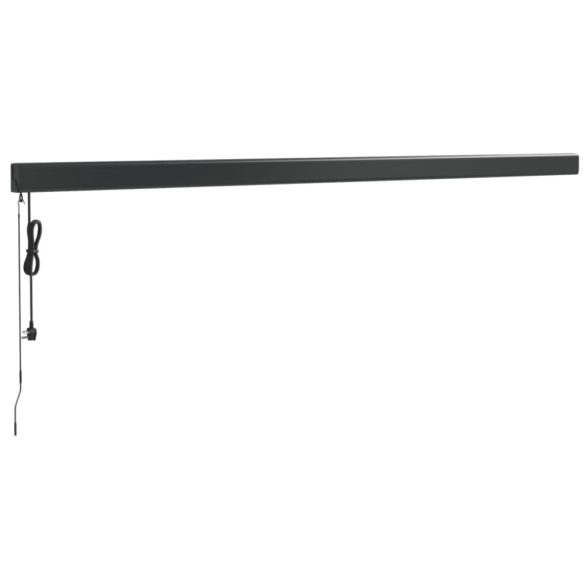 sárga-fehér szövet és alumínium behúzható napellenző 5 x 3 m