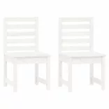 fehér 3 részes tömör fenyőfa kerti bisztrószett