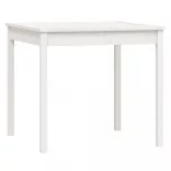 fehér 3 részes tömör fenyőfa kerti bisztrószett