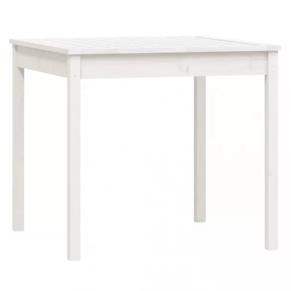 fehér 3 részes tömör fenyőfa kerti bisztrószett