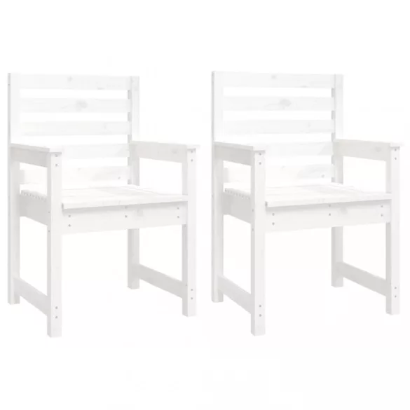 11 részes fehér tömör fenyőfa kerti étkezőgarnitúra