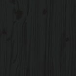 fekete 5 részes tömör fenyőfa kerti bárszett