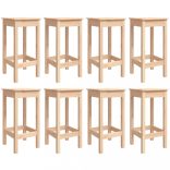 9 részes tömör fenyőfa kerti bárszett