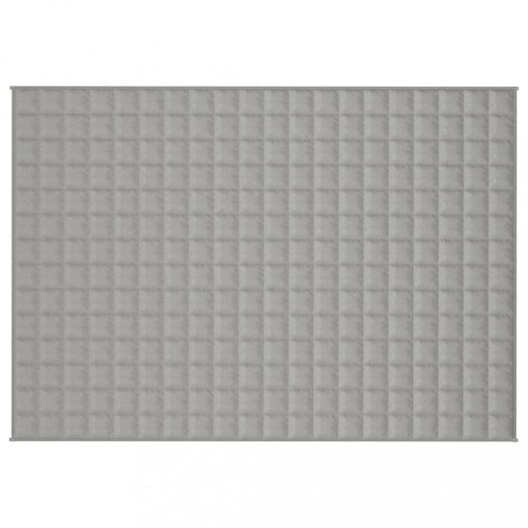 szürke szövet súlyozott takaró 135 x 200 cm 10 kg