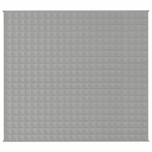szürke szövet súlyozott takaró 200 x 220 cm 9 kg