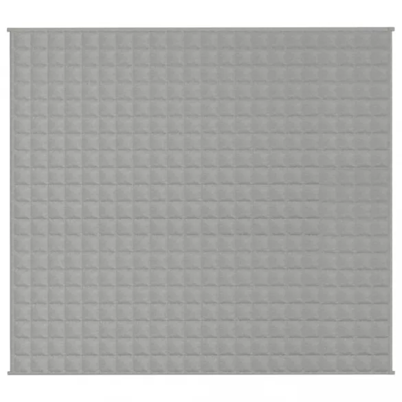 szürke szövet súlyozott takaró 200 x 230 cm 9 kg