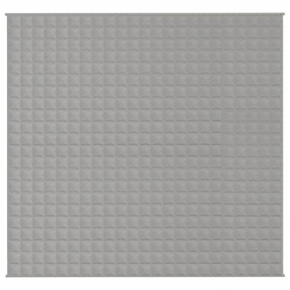 szürke szövet súlyozott takaró 220 x 240 cm 15 kg