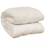 világos krémszínű szövet súlyozott takaró 135 x 200 cm 6 kg