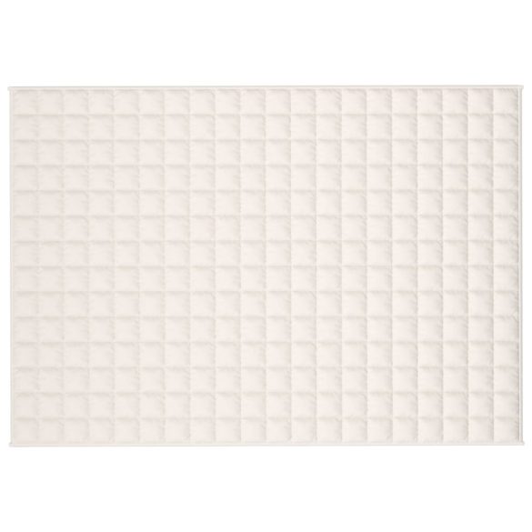 világos krémszínű szövet súlyozott takaró 137 x 200 cm 6 kg