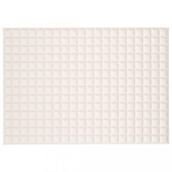 világos krémszínű szövet súlyozott takaró 137 x 200 cm 10 kg