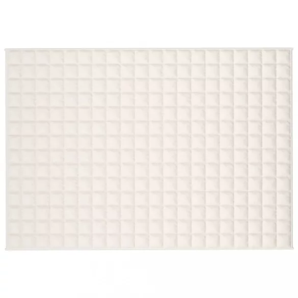 világos krémszínű szövet súlyozott takaró 140 x 200 cm 10 kg