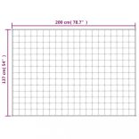 szürke szövet súlyozott takaró 137 x 200 cm 6 kg