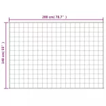 szürke szövet súlyozott takaró 140 x 200 cm 6 kg