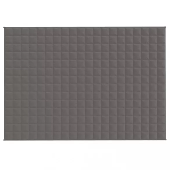 szürke szövet súlyozott takaró 135 x 200 cm 10 kg