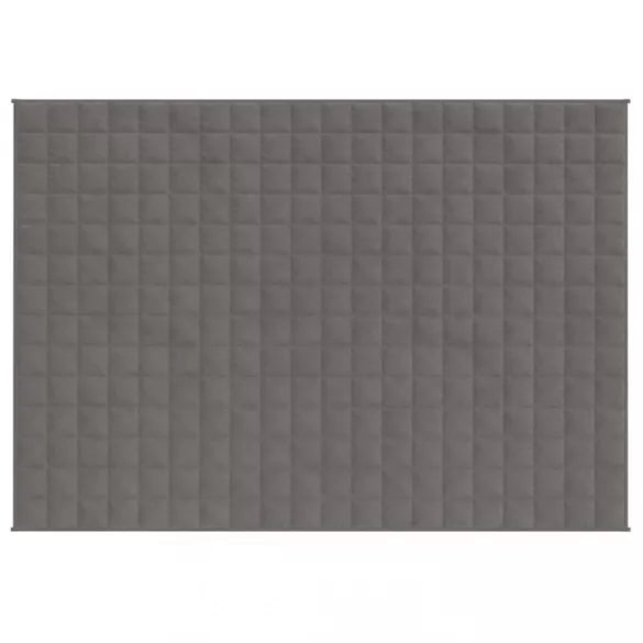 szürke szövet súlyozott takaró 152 x 203 cm 7 kg