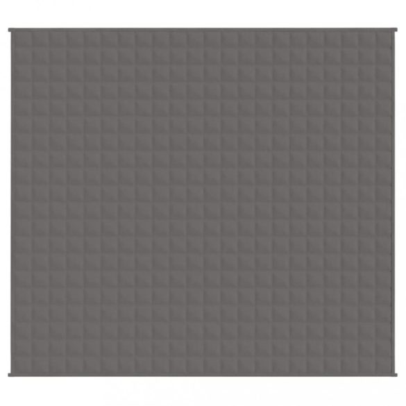 szürke szövet súlyozott takaró 200 x 220 cm 9 kg