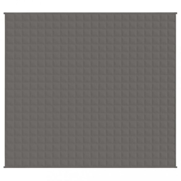 szürke szövet súlyozott takaró 200 x 230 cm 13 kg