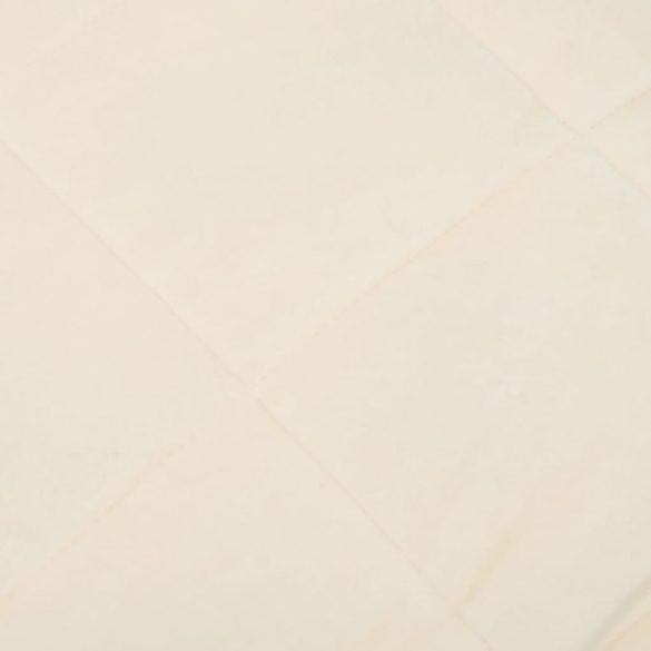 világos krémszínű szövet súlyozott takaró 122 x 183 cm 9 kg