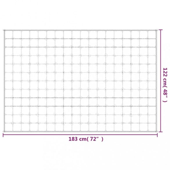 világos krémszínű szövet súlyozott takaró 122 x 183 cm 9 kg