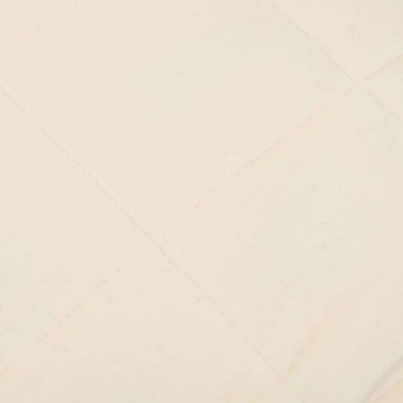 világos krémszínű szövet súlyozott takaró 220 x 230 cm 11 kg