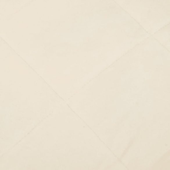 világos krémszínű szövet súlyozott takaró 220 x 240 cm 11 kg