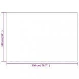 szürke szövet súlyozott takaró huzattal 140 x 200 cm 10 kg