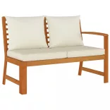 7 részes tömör akácfa kerti étkezőszett párnával