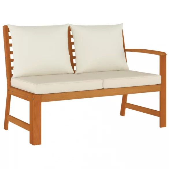 7 részes tömör akácfa kerti étkezőszett párnával