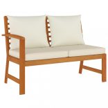 9 részes tömör akácfa kerti étkezőszett párnával