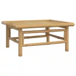 11 részes bambusz kerti ülőgarnitúra világosszürke párnákkal