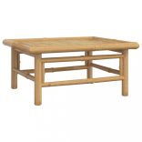 10 részes bambusz kerti ülőgarnitúra zöld párnákkal