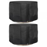 2 db kerek kerti bútorhuzat 6 fűzőlyukkal Ø125 x 75 cm