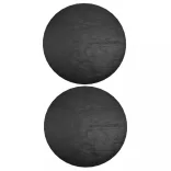 2 db kerek kerti bútorhuzat 6 fűzőlyukkal Ø125 x 75 cm